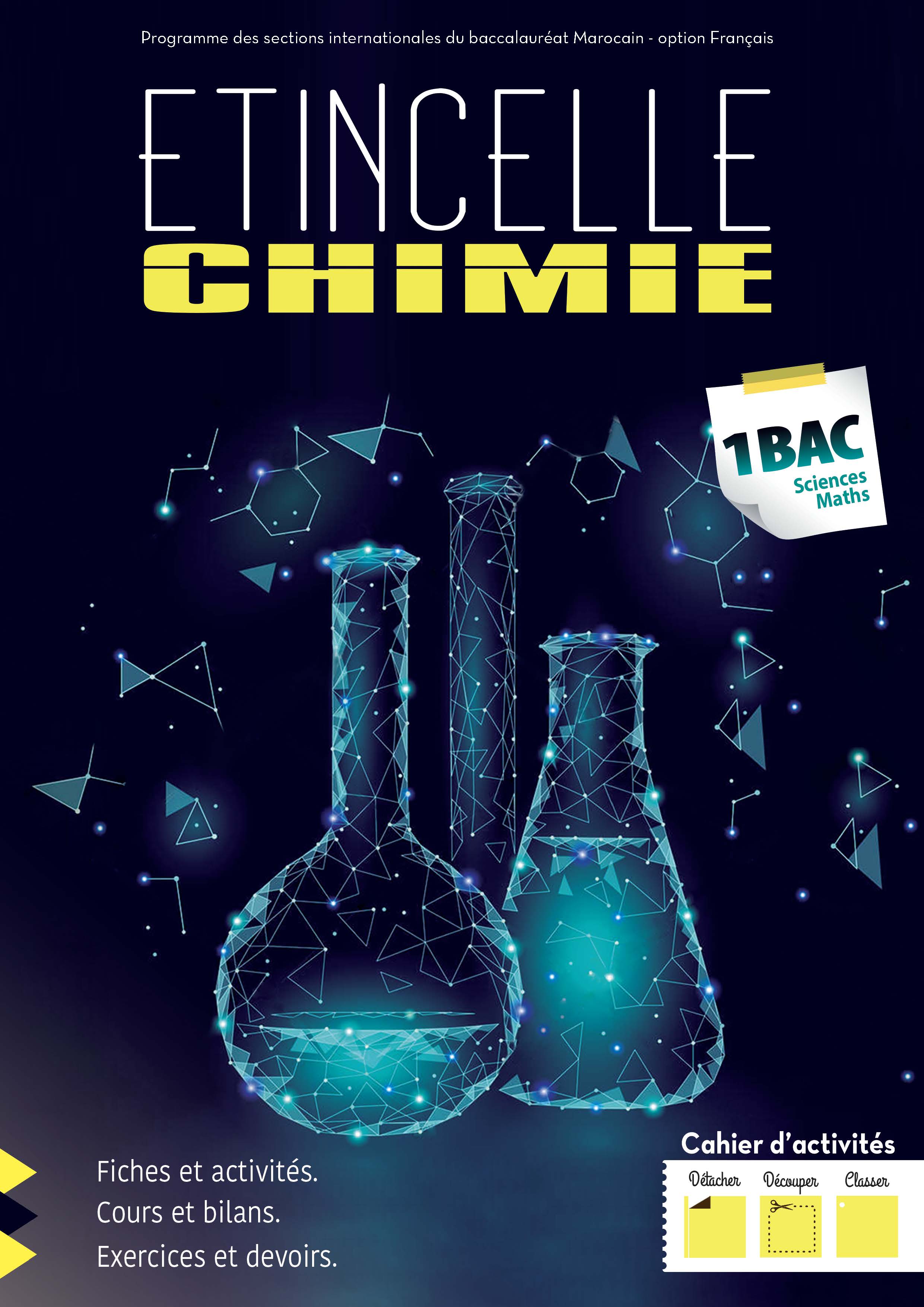 ETINCELLE Physique Chimie 1BAC SC.MATHS CHIMIE